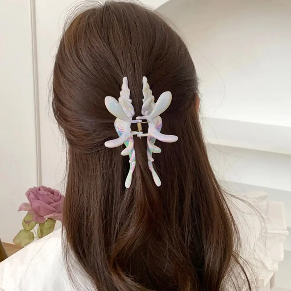 New Conch Hairpin Colorful Elegant Hair Claw Gift Shark Clip for Summer Beach