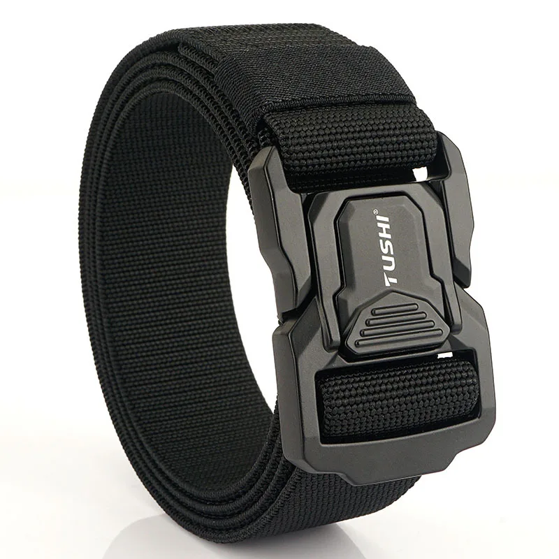 

Elastic Tactical Belt High Strength Elastic Fiber Metal Buckle Sports Belt Adjustable Length Outdoor Sports Accessories