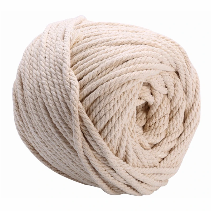 DIY Macrame Cord Cotton 3mm Rope String Sewing Handmade Macrame Rope Ribbon Crafts Twine Hilo Home Party Wedding Decoration