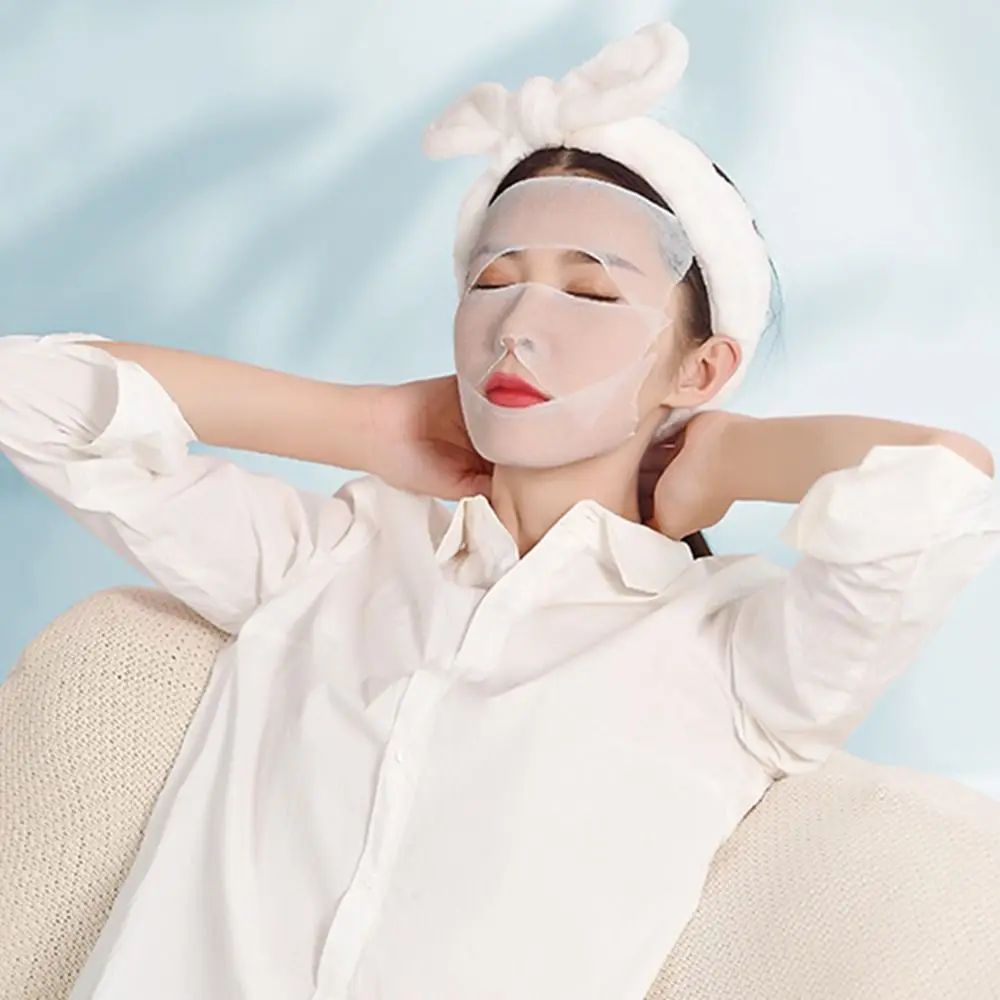 50/200Pcs Skin Care Stretchable Wet Compress Cotton Elasticity Thin Section Makeup Remover Cotton Piece Disposable