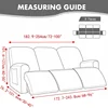 1 3 Seater Split Polar Fleece Recliner Sofa Covers Elastic  Chair Cover Lounger Couch Slipcovers Relax Armchair Cover 3