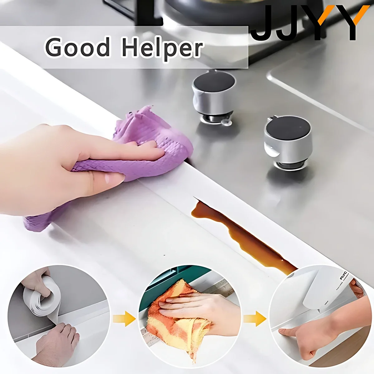 Sealing Tape 1pc Self-Adhesive Joint and Tub for Windows Doors Toilets Kitchens Bathrooms Gaps Tiles