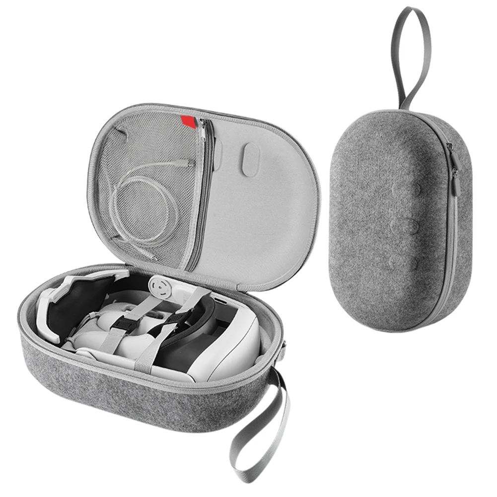 Deluxe Portable Carrying Case for VR Headsets - Enhanced Capacity and Protective EVA Travel Storage