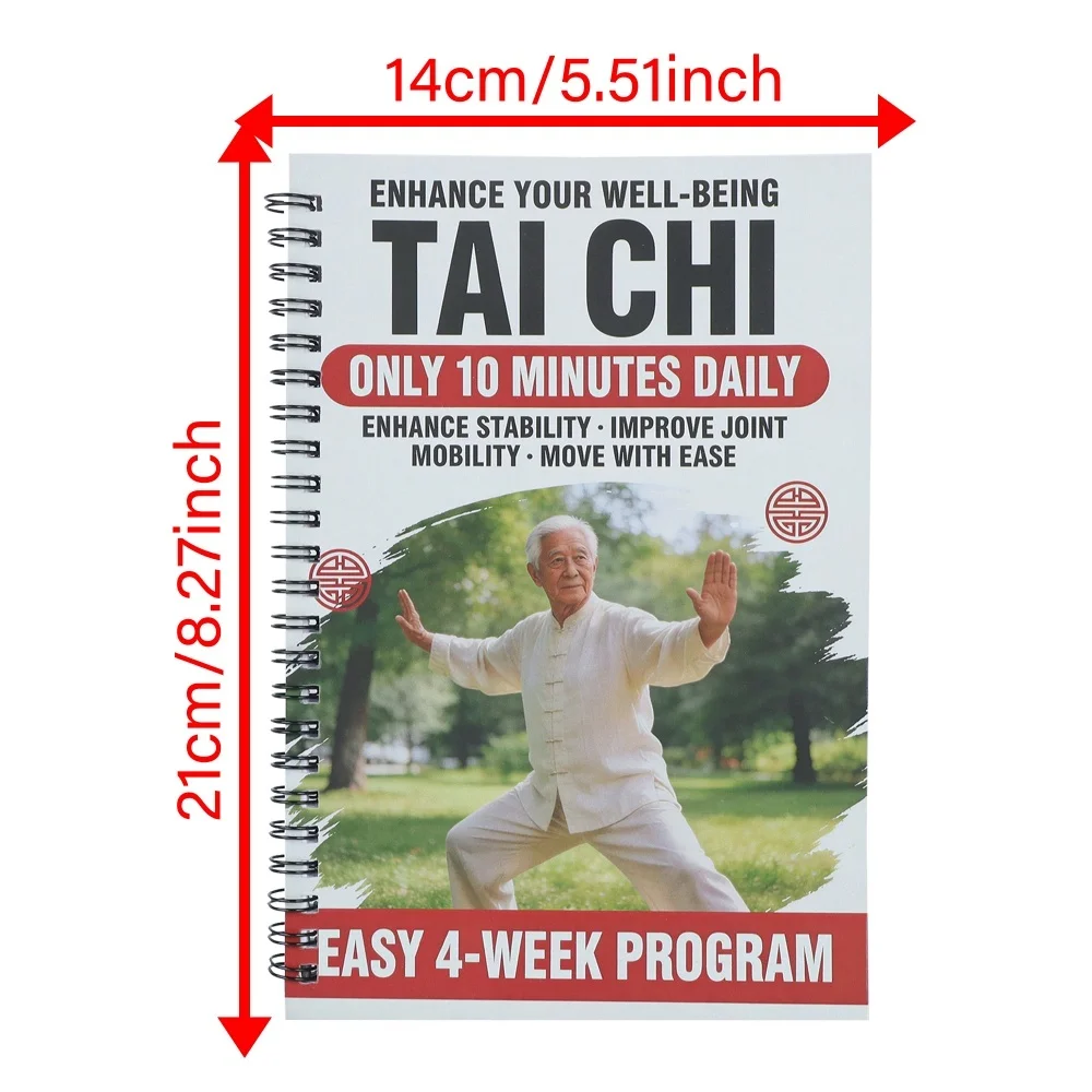 4주 태극권 훈련 플래너: 웰빙 증진을 위한 피트니스 핸드북 및 정리 도구, 노인 피트니스 애호가에게 이상적