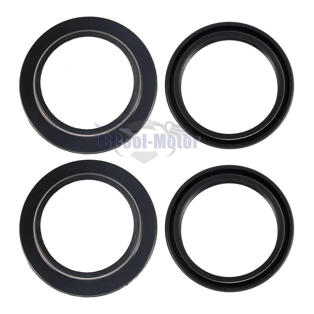 Front Fork Oil Dust Seal Wiper Seals Kit Set For Kawasaki ZX6R 2000-2001 ZX6R 1998-1999 ZX-9R 1998-2003 2000-2001