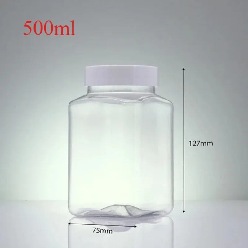 Versatile Clear Square Refillable Bottles