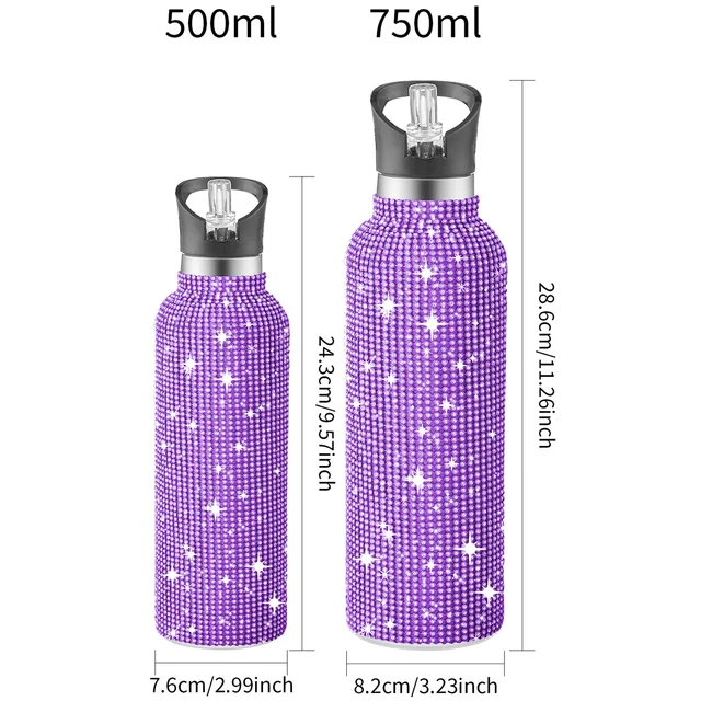 350/500/750ML Tumble Insulated Cup Sport Vacuum Flask Stainless Steel Large Capacity Portable Water Bottle Girl Gift Cup 6