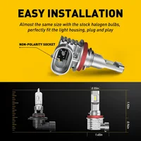 AUXITO 2Pcs Canbus H11 H8 LED Fog Light Bulbs H10 HB4 9006 HB3 9005 H16JP Yellow White LED Bulb Car Driving Lamp for Toyota Ford - Image 6