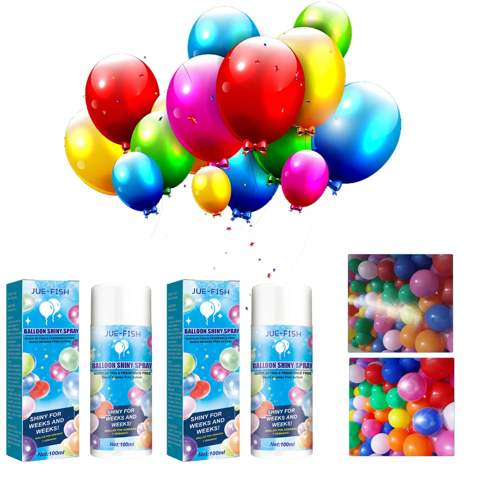 

Balloon Glitter Spray Anti Fading Colorful Enhance Gloss Prevent Oxidation Happy Birthday Party Decoration Balloon Shine Liquid