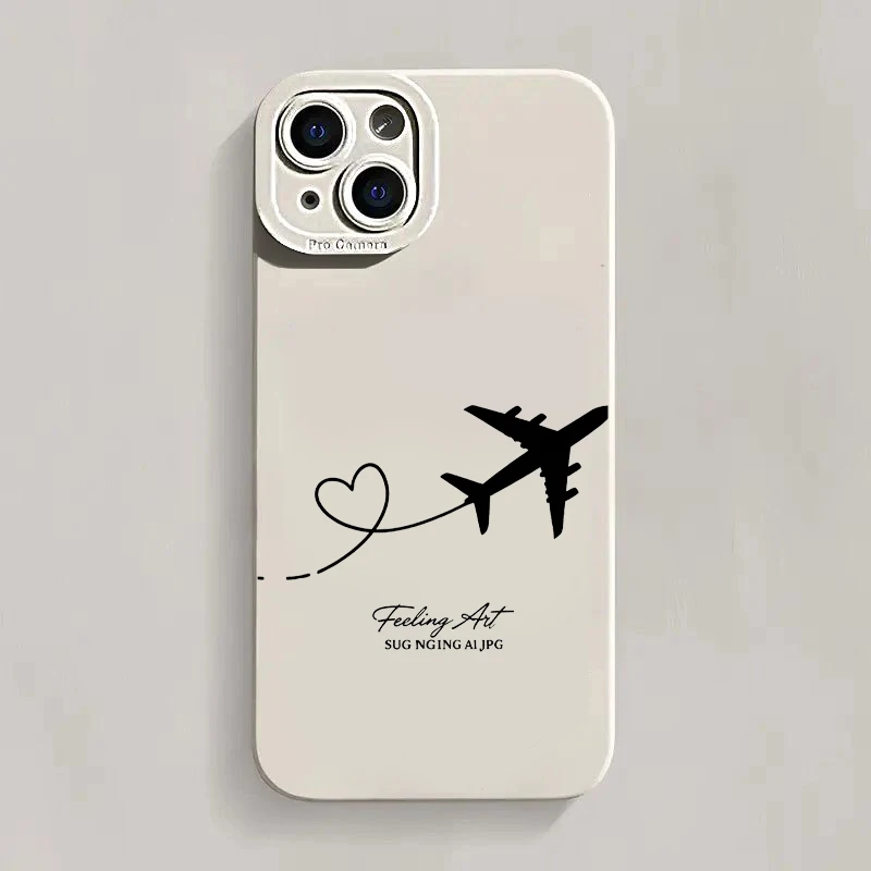 Travel Pattern Silicone Phone Case Cover