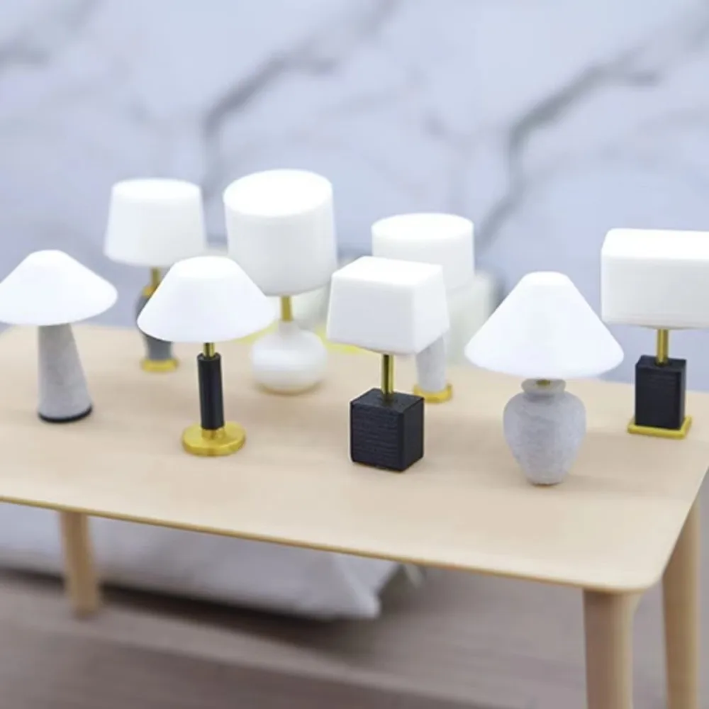 Miniature Dollhouse Desk Lamp Plastic DIY Accessories