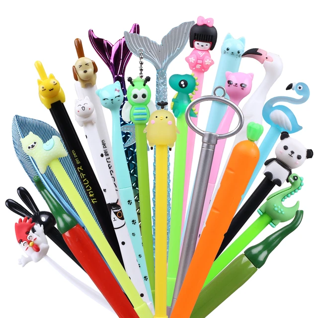 Cartoon Animal Pens, Fruit Cute Cartoon Gel Ink Pen Fun Pens Stationeryboys  And Girls Cute Pens, Suitable For Use In Offices And Schools Gifts For Chi