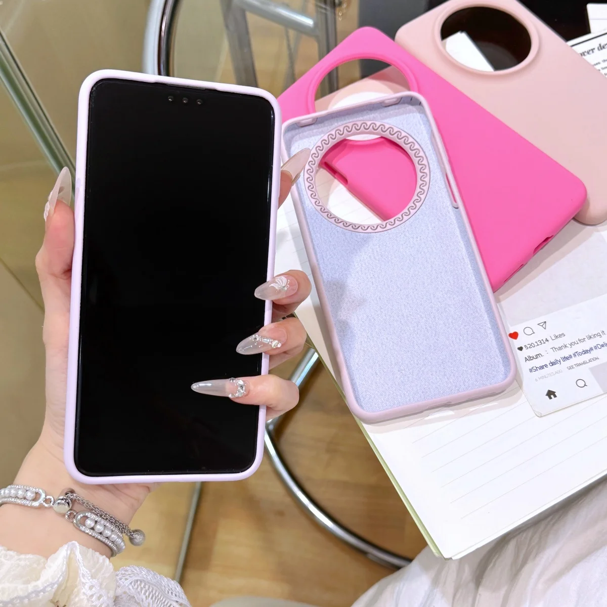 Official Liquid Silicone Fluorescence Neon Color Fashion Shockproof Candy Case