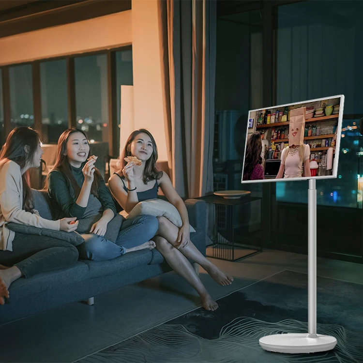 

Для Leaderhub 32-дюймовый Rk3399 Андро 10 система Incell Сенсорный Экран Smart TV с подставкой и батареей 4 + 32/4 + 64 ГБ