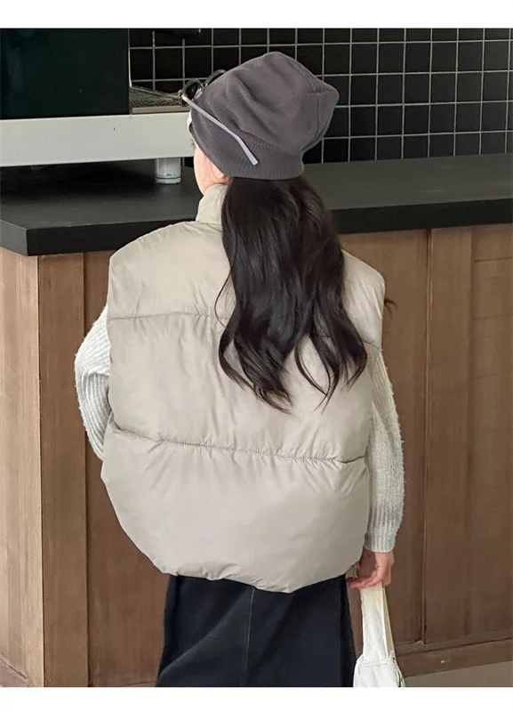 소년과 소녀 따뜻한 면 재킷 조끼 겨울 청소년 야외 스포츠 아동 의류 크리스마스 선물