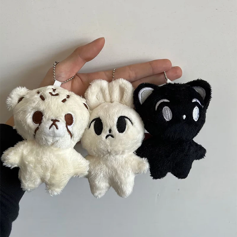 htyuクリエイティブメモリーズセット Kpop Cartoon Cheetah Lee Doyoung Mark Same Plush Keyrings Q