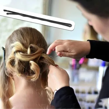 100 Pieces Hair Clip Black Hair Pin Set for Women Girls Kids Premium Wave Black Hair Pin with Storage Box 5