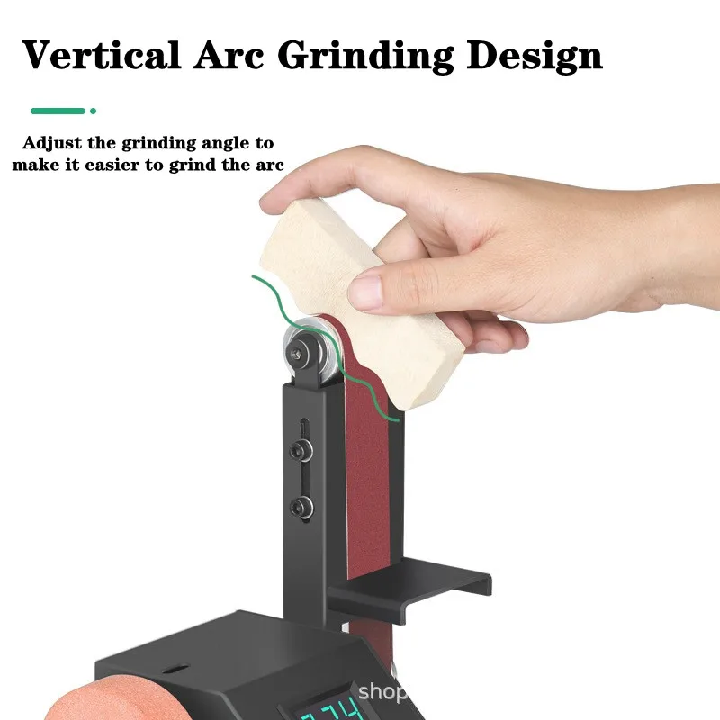 12V-24V Multifunctional Electric Belt Sander Polishing Machine Knife Sharpener DIY Woodworking Polishing Grinding Sander Grinder 3