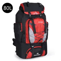 Men's 80L Large Waterproof Climbing Hiking Backpack Camping Mountaineering Backpack Sport Outdoor Rucksack Bag 1