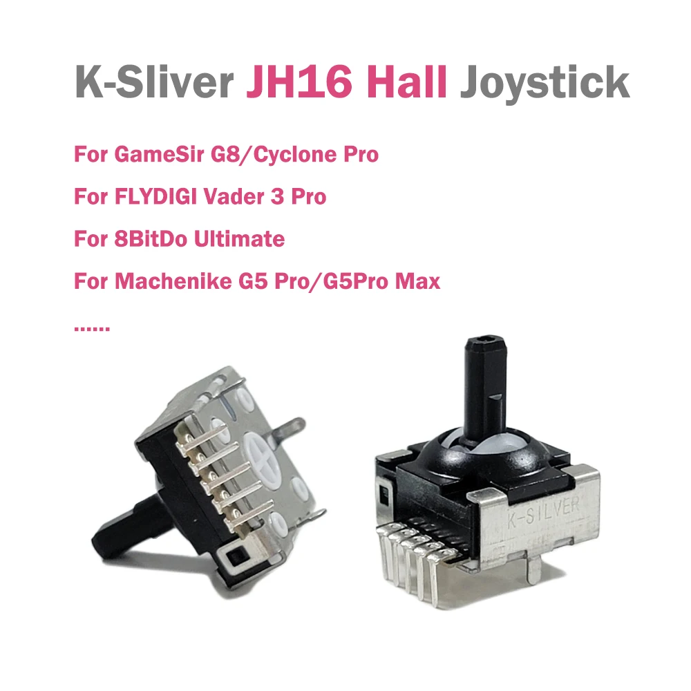 2pcs K-SILVER JH16 Hall Joystick for Gamesir G8 Flydigi Vader 3