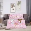 Sugarbunnies Blankets Flannel Breathable Sofa Throw Blankets For Couch Bedding Office Throws Bedspread Quilt 2