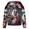 Terrifier 3 Zip up Hoodies Cosplay 3D Jackets Christmas 2024 Coat Fashion Zipper Thick Sweatshirts Hip Hop Zip Hooded Jackets 2