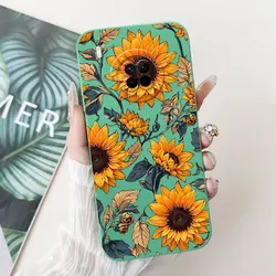 Fashion Cute Cartoon Luxury Flower Silicone Shockproof Bumper Back Cover for Huawei Y9a (TYlv2188)