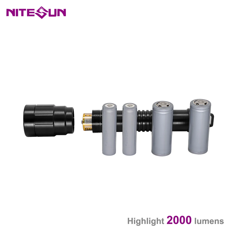 Фото NITESUN ND26 ручной фонарик для дайвинга 1 * SST40 светодиодный 6500K 1500 люмен Луч расстояние 350 м светильник гружная лампа №3