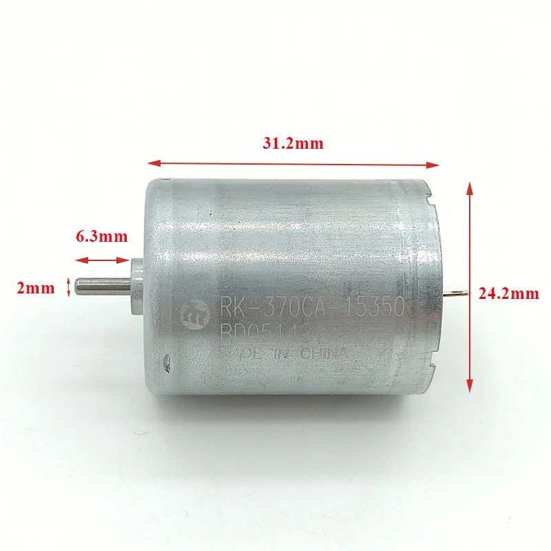 마부치 RK-370CA-15350 미니 370 전기 모터 카본 브러시 DC 6V-24V 11200RPM 24mm 마이크로 취미용 장난감 모델 DIY