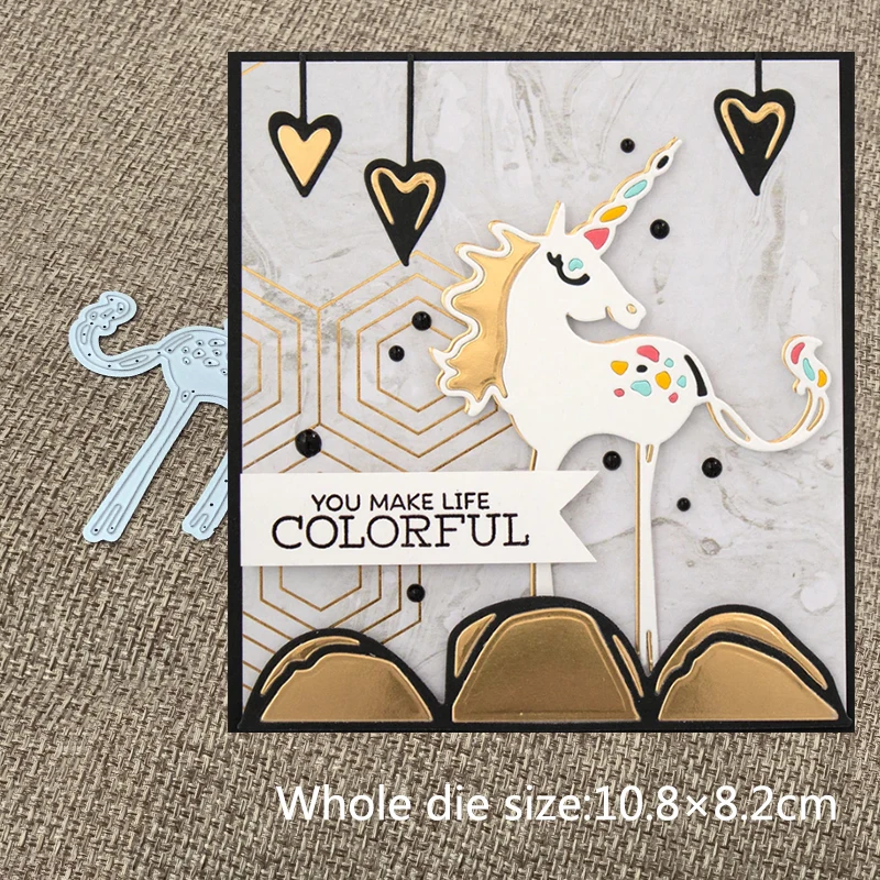 

Новый дизайн, ремесло, металлические высекальные штампы, милый единорог, лошадь, скрапбукинг, альбом, бумага, «сделай сам», карточки, рельефное тиснение, высечки