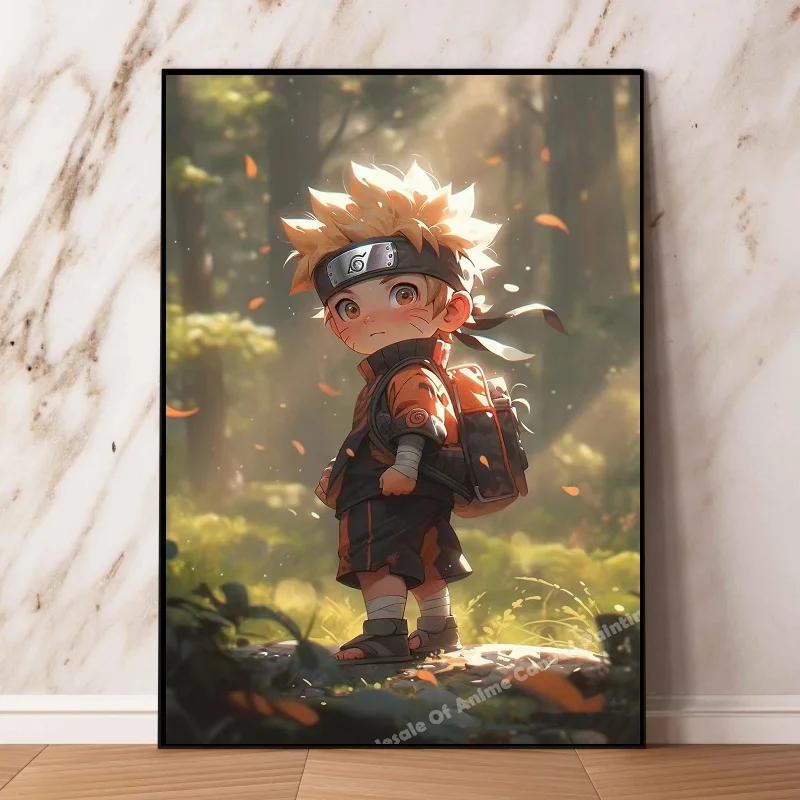 thumbnail image 1 of Póster de Naruto, periféricos de anime, mural, pintura en lienzo, decoración, figura de dibujos animados, imagen, arte de pared, decoración de habitación de niños, sin marco, 1 of 5
