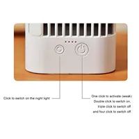 Ventilateur climatiseur de bureau, excellent effet rafraîchissant, veilleuse pour maisons et dortoirs 6