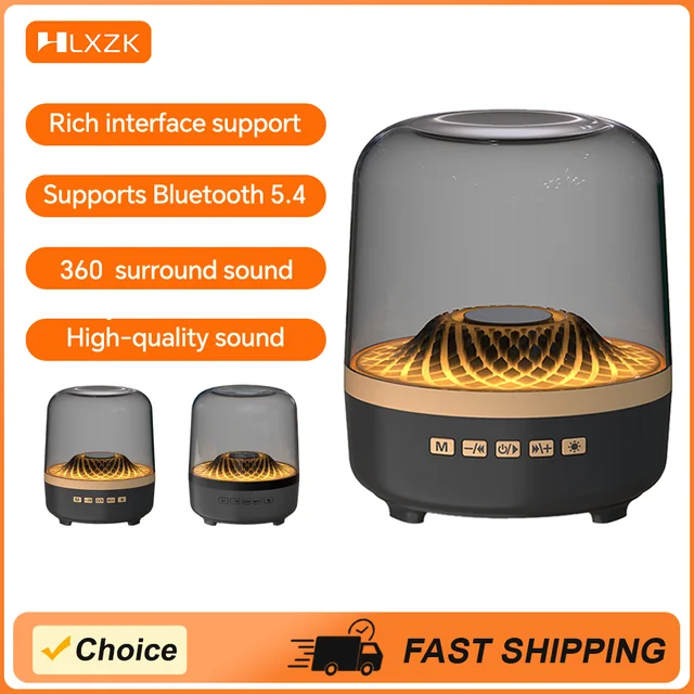 Portable Wireless Soundbar Bluetooth 5.3 Home Theater Speaker Subwoofer Hi-Fi Acoustic Breathing Lamp for Android IOS 1