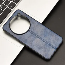 Premium PU Leather Shockproof Matte Phone Case - Durable Hard Cover - Nothing Phone (3a) Pro (Blue)