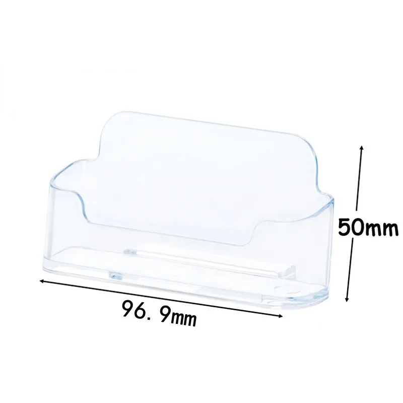 Hot Sale Portable Clear Business Card Holder Display Stand Desk Desktop Countertop Business Card Holder Desk Shelf Box