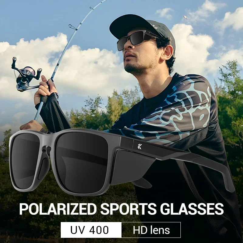 Kapvoe Glacier Sunglasses Fashion Polarized Sports Sunglasses Men Cycling Glasses Women Glasses Windproof UV400 Glasses Fishing