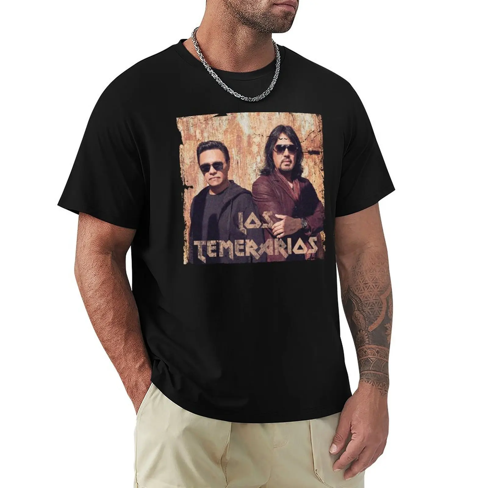 Los Temerarios T-Shirt plus size tops funnys heavy weight t shirts for men