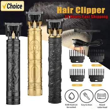 2024 New Vintage T9 Hair Cutting Machine Men's Electric Shaver Rechargeable Hair Trimmer Beard Clipper Barber Hair Cut Hot Sale 1