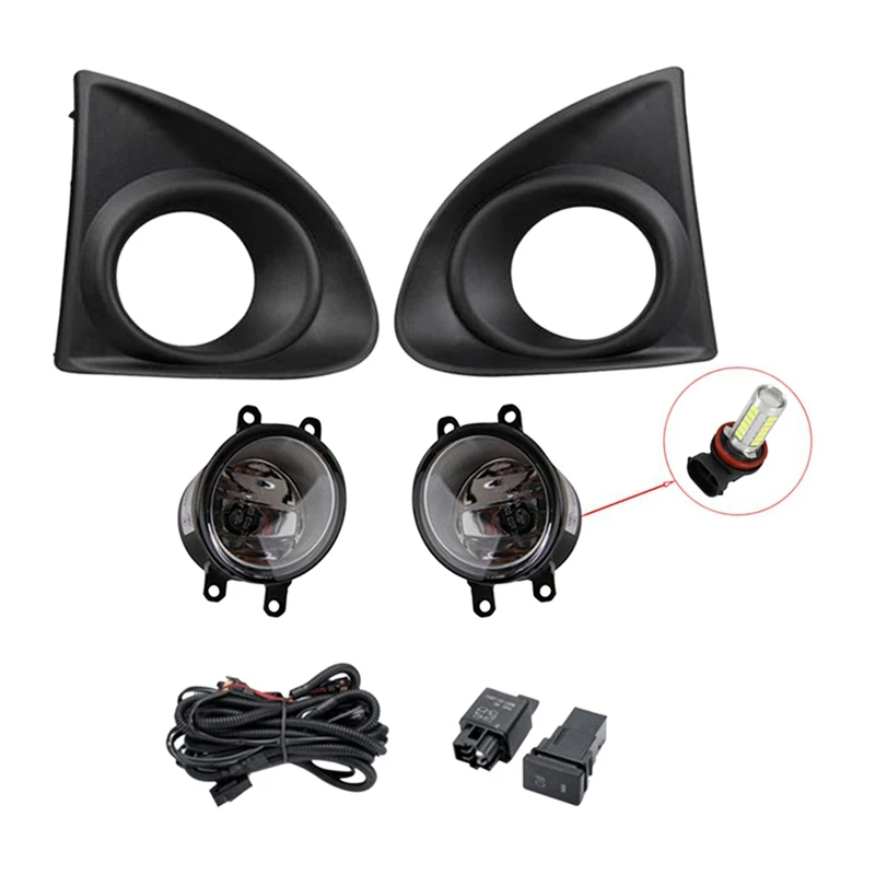 

Противотуманная фара, противотуманная фара, крышка гриля, ободок, переключатель, противотуманные фары в сборе для Toyota AXIO 2013 2014 2015