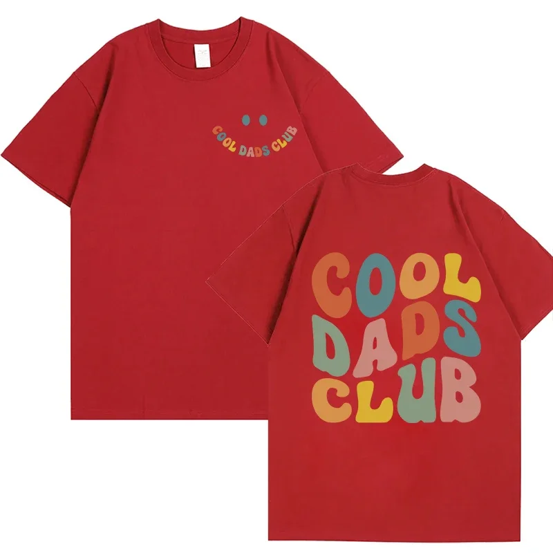 Cool Dad Clun Shirt 남성용 의류 아빠 생일 티셔츠 앞면 뒷면 인쇄 티셔츠 할아버지 남편 티셔츠 Homme