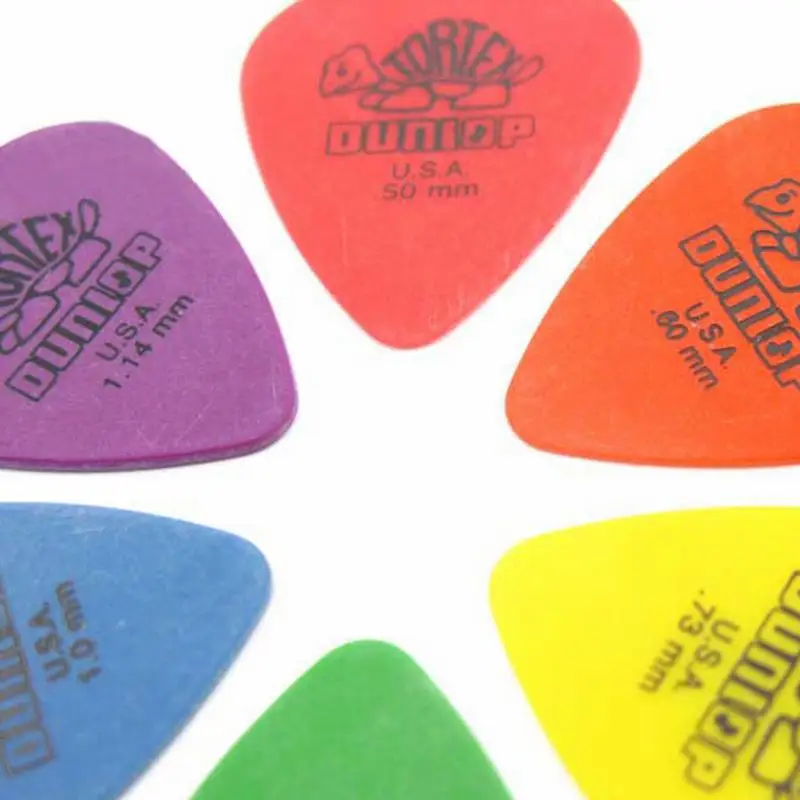 Description Picture 4 of item10pcs Dunlop Guitar Picks Electric Guitar Parts Picks Accessories 6 Kinds Thickness Picks Acoustic Guitar