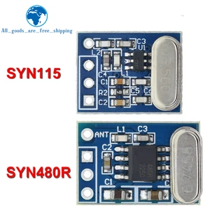TZT 1 комплект 2 шт. 433 МГц беспроводной передатчик приемник плата модуль SYN115 SYN480R ASK/OOK чип PCB для arduino