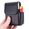 Men Supplies Smoker Smoke Tools Cigarette Box Lighter Holder Cigar Case Name Card Storage Container Nice Gift PU Leather 6