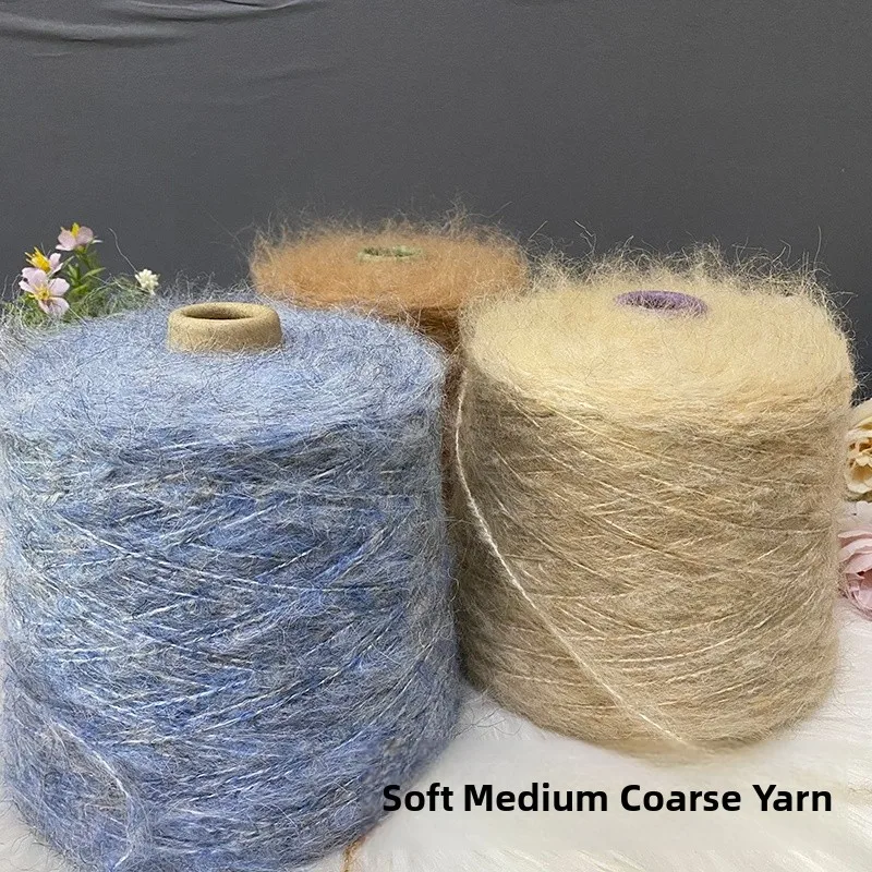 Soft Medium Woolen Camere Yarn for Hand Knitting Scarf Sweater Hat Hook Needle Barley Harvest DIY Crt Chinese Origin