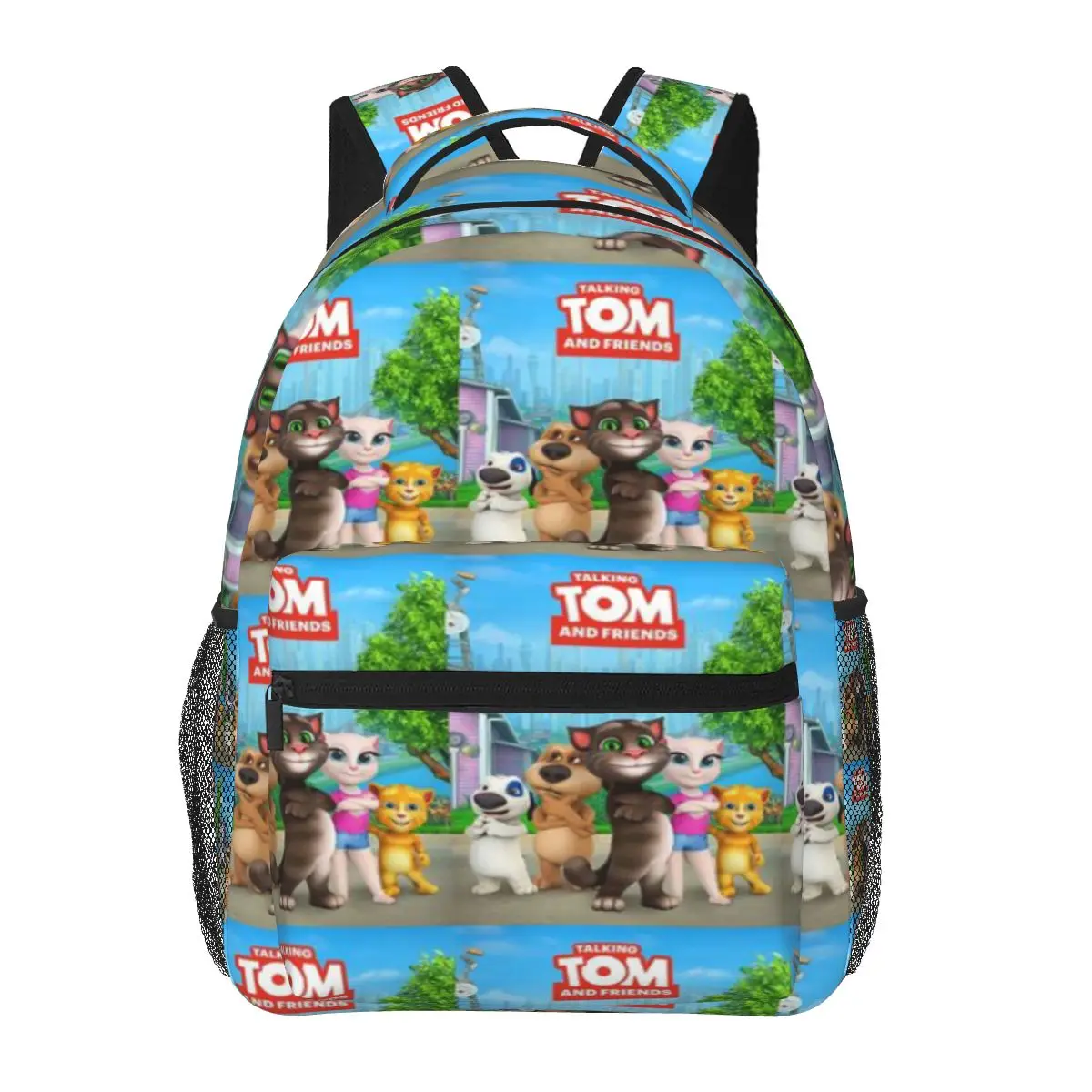 Copia Del Mio Tom E 2 Amici Che Parlano Di Uno Zaino Casual