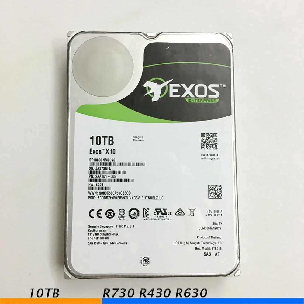 10Tb Per Disco Rigido Del Server Dell R730 R430 R630 Muslimsas Da 3.5 Pollici