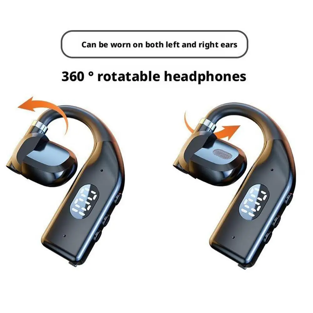 Wireless Bluetooth Headphones With Led Display And Mic_voghion.com