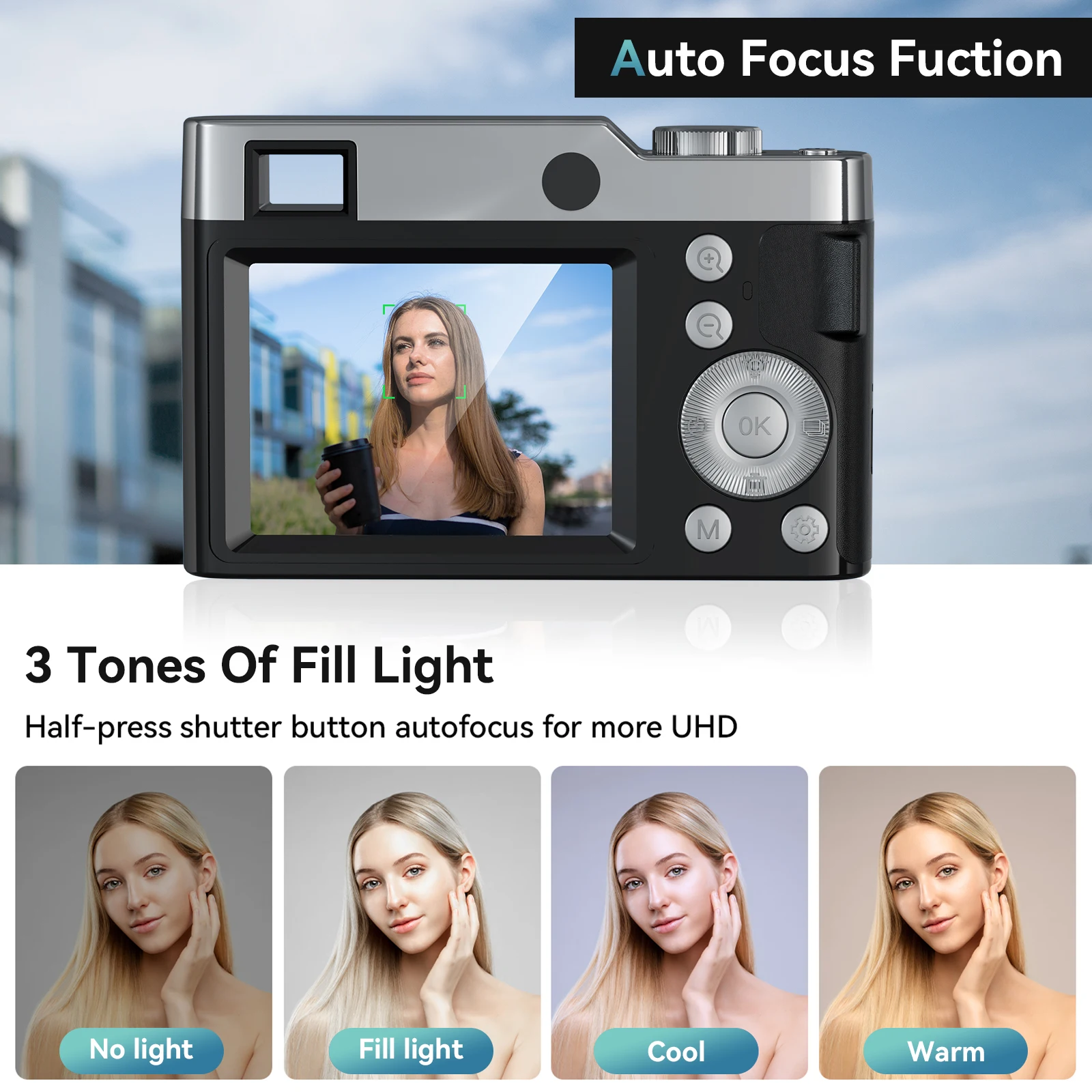 4K Digital Camera for Photography Autofocus 48MP Vlog Camera 16X ...