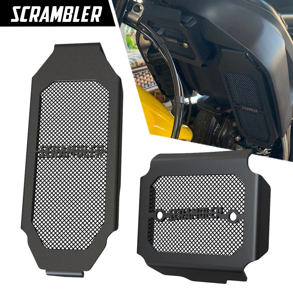 Per Ducati Italia Independent Flat Tracker Pro Urban Enduro 2015 2016 Protezione Raddrizzatore Protezione Radiatore Olio Protezione Griglia Copertura 