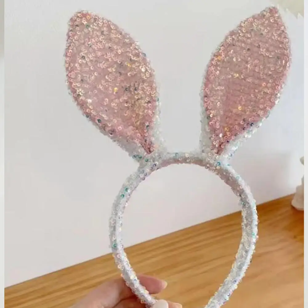Plush Grey Rabbit Ear Headband with Earrings - Cosplay & Dress-Up Accessory